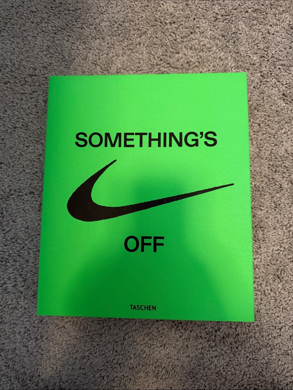 Virgil Abloh "Something's Off" Book with Black Graphic